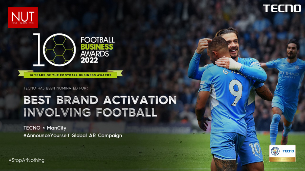 TECNO’s AR Campaign with Man City #AnnounceYourself Shortlisted