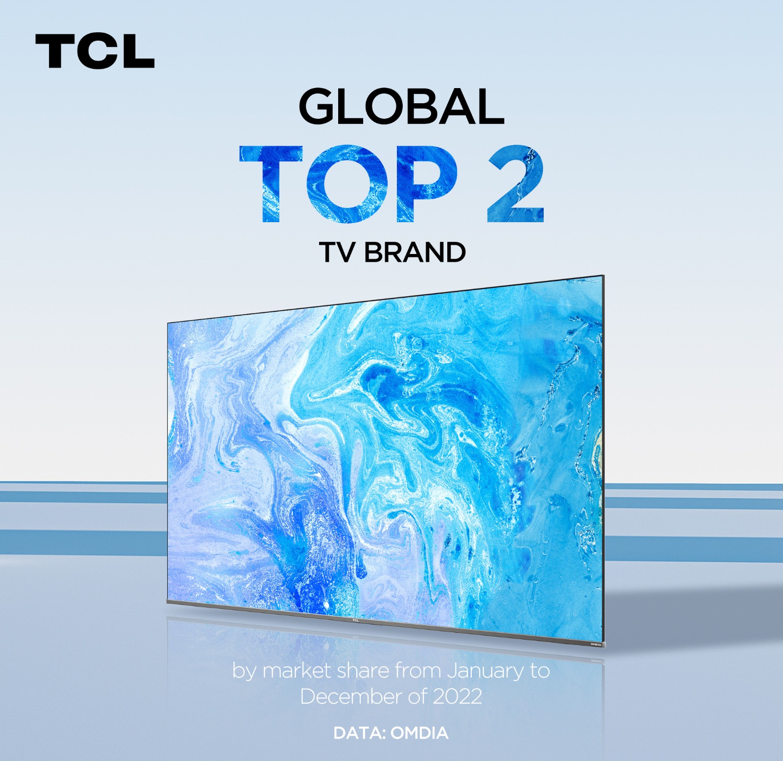TCL Ranked Global Top 2 TV Brand According to OMDIA