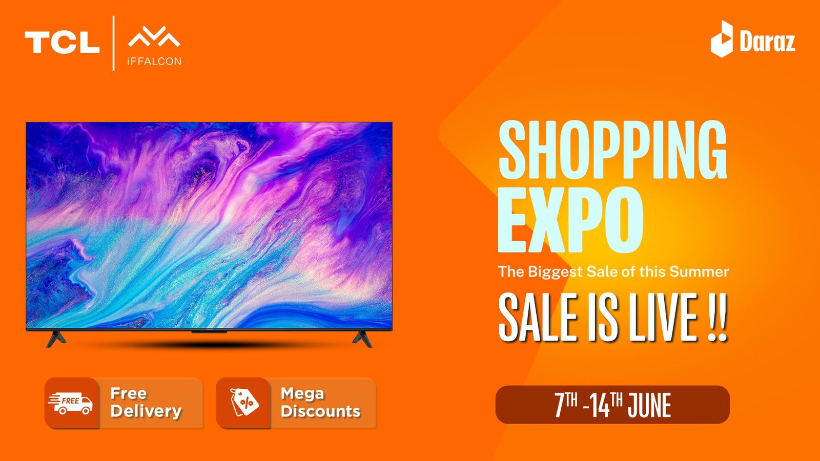 TCL Presents the Biggest Summer Sale of the Year on Daraz: 7th – 14th June