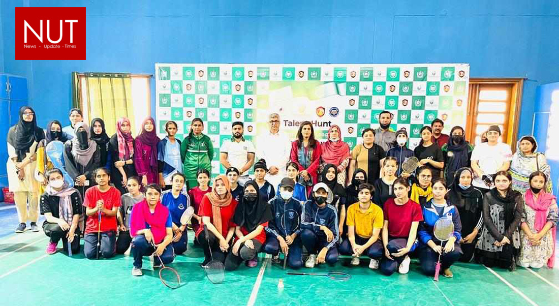 Kinnaird College for Women, hold Badminton trials at GCU Faisalabad for Prime Minister Talent Hunt Youth Sports League.