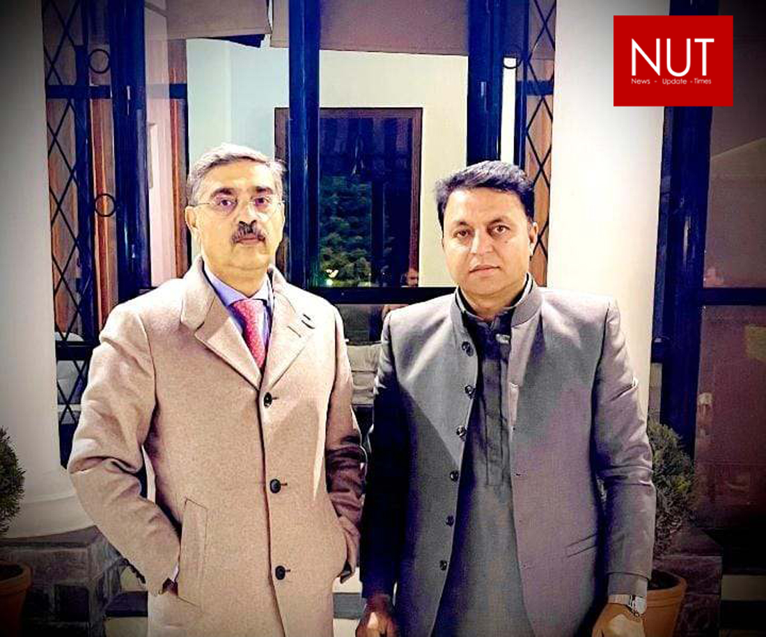 Well-known businessman of Spain Chaudhry Amanat Hussain Mehr met caretaker Prime Minister Anwar ul Haq Kakar