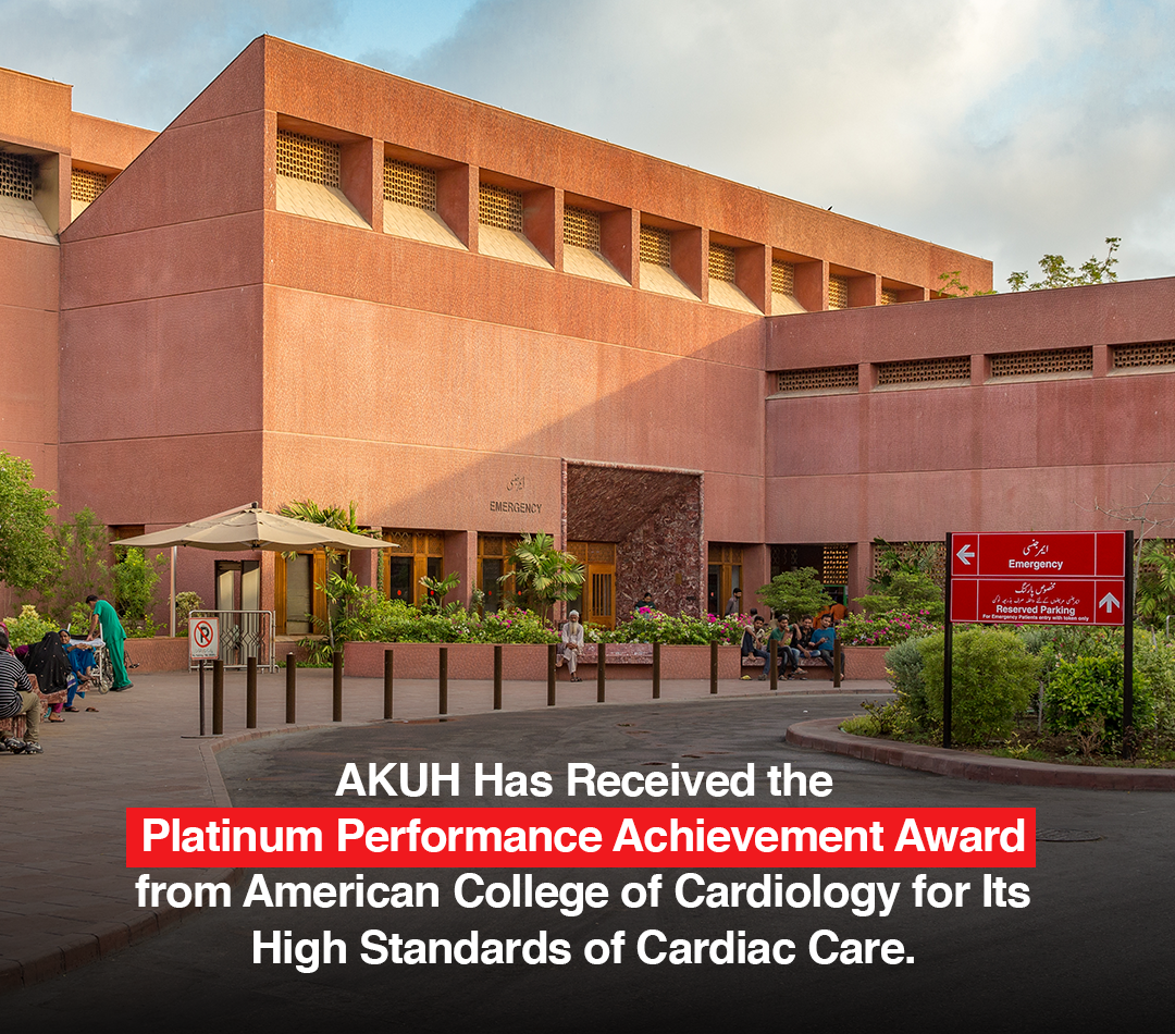 (AKUH) Awarded Platinum Performance Achievement Award for Treatment of Heart Attack Patients