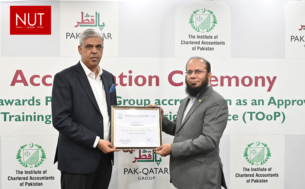 ICAP Awards Pak-Qatar Group Accreditation as an Approved Training Organization outside Practice (TOoP)